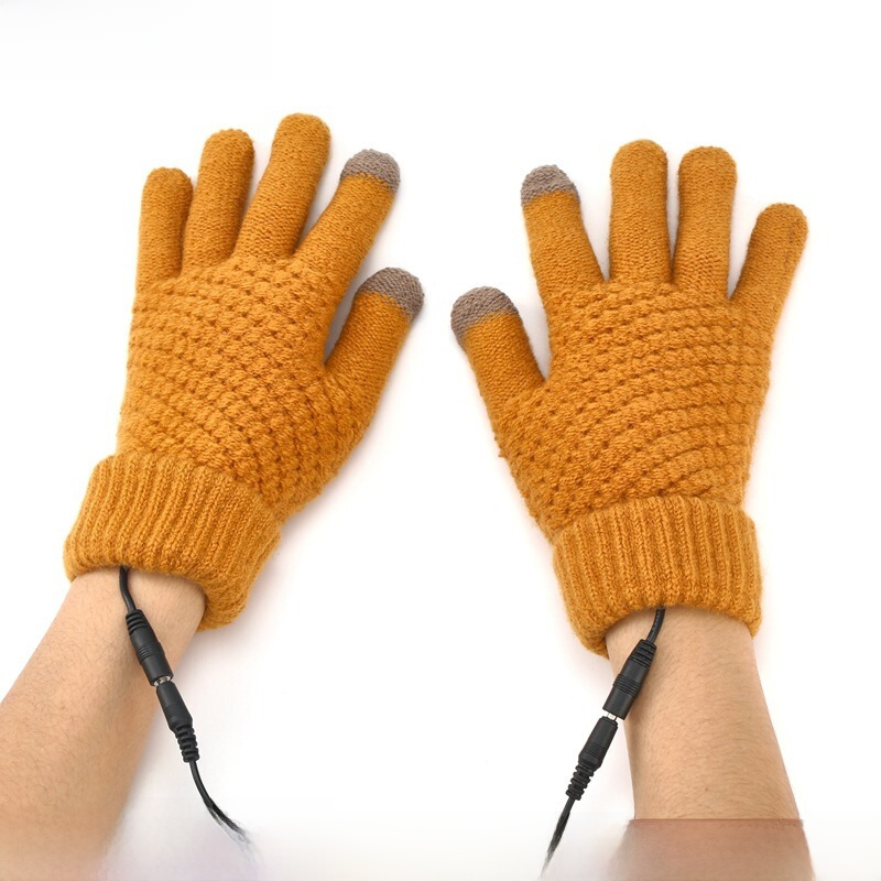 USB Touchscreen Heated Gloves for Winter Warmth
