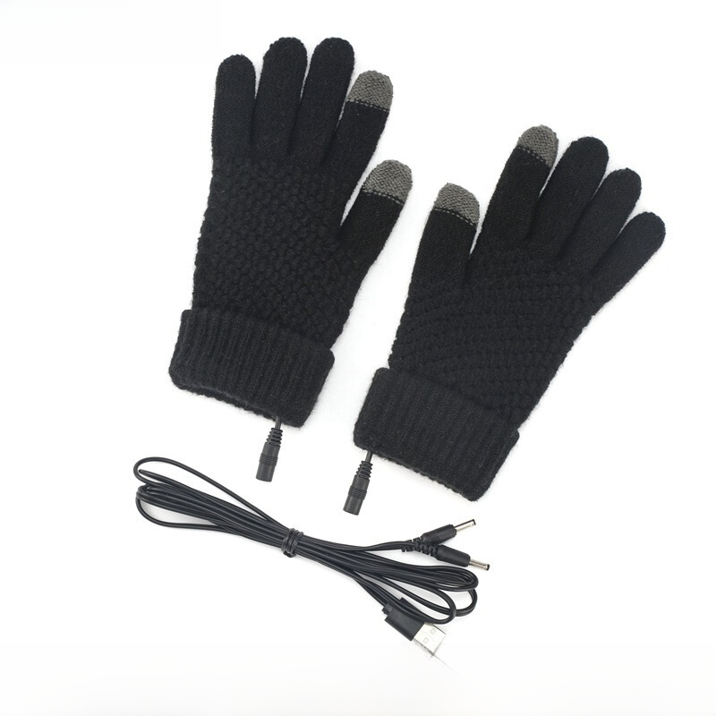 USB Touchscreen Heated Gloves for Winter Warmth