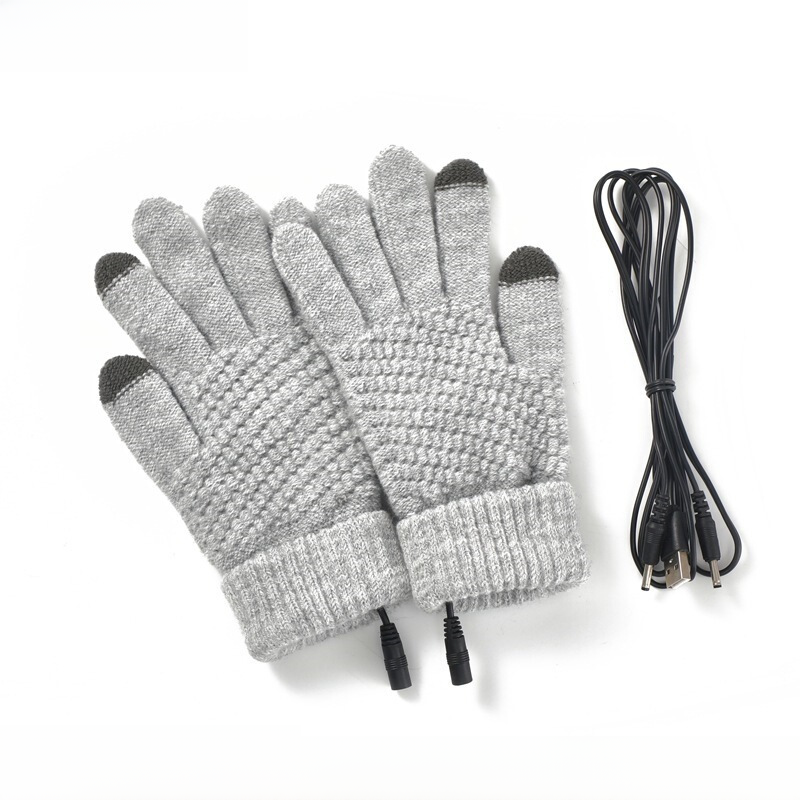 USB Touchscreen Heated Gloves for Winter Warmth